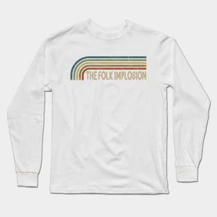 The Folk Implosion Retro Stripes Long Sleeve T-Shirt